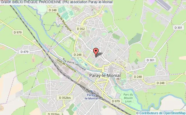 plan association Bibliotheque Parodienne (pa) Paray-le-Monial