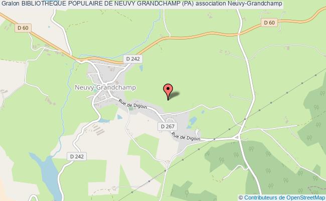 plan association Bibliotheque Populaire De Neuvy Grandchamp (pa) Neuvy-Grandchamp