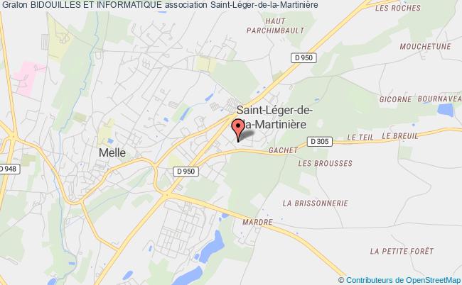 plan association Bidouilles Et Informatique Saint-Léger-de-la-Martinière