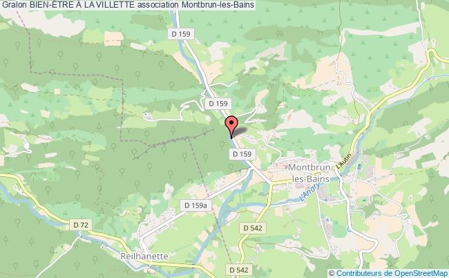 plan association Bien-Être À La Villette Montbrun-les-Bains
