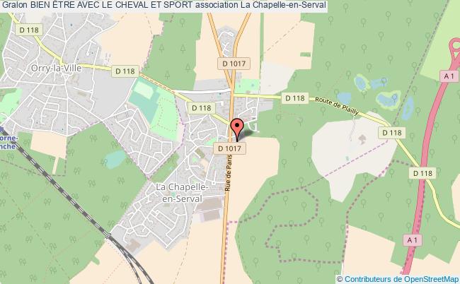 plan association Bien Être Avec Le Cheval Et Sport Chapelle-en-Serval