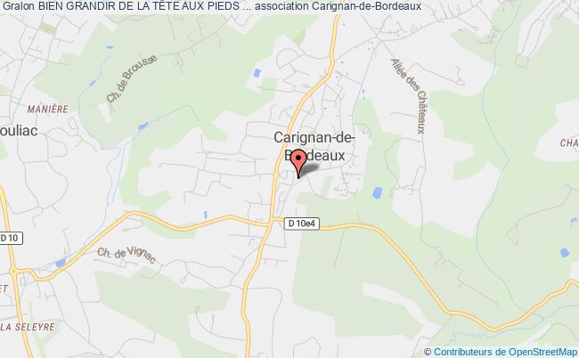 plan association Bien Grandir De La TÊte Aux Pieds ... Carignan-de-Bordeaux