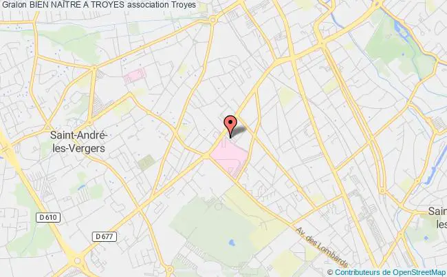 plan association Bien NaÎtre A Troyes Troyes