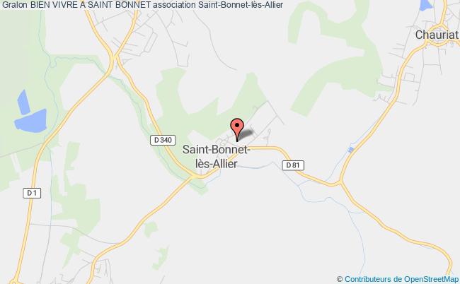 plan association Bien Vivre A Saint Bonnet Saint-Bonnet-lès-Allier