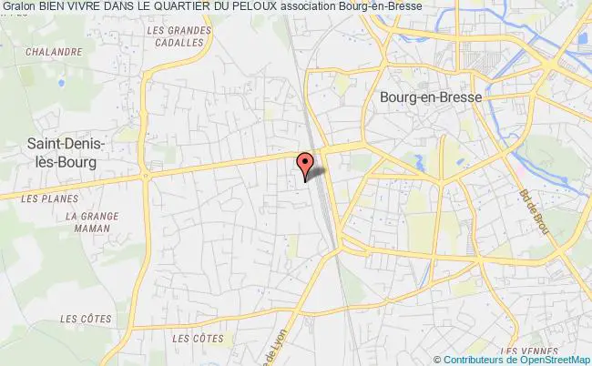plan association Bien Vivre Dans Le Quartier Du Peloux Bourg-en-Bresse