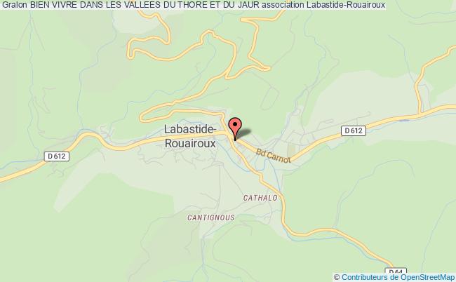 plan association Bien Vivre Dans Les Vallees Du Thore Et Du Jaur Labastide-Rouairoux