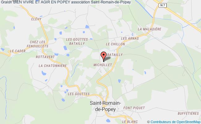 plan association Bien Vivre Et Agir En Popey Saint-Romain-de-Popey