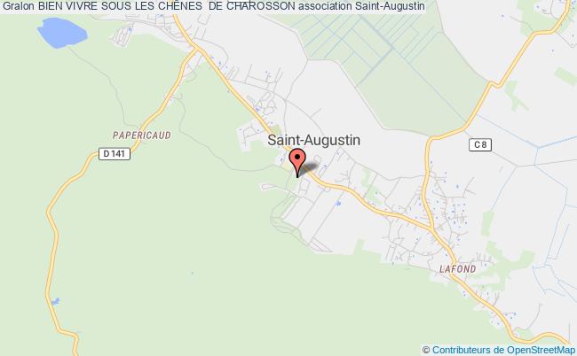 plan association Bien Vivre Sous Les ChÊnes  De Charosson Saint-Augustin
