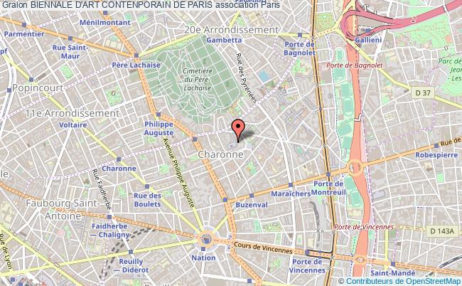plan association Biennale D'art Contenporain De Paris Paris