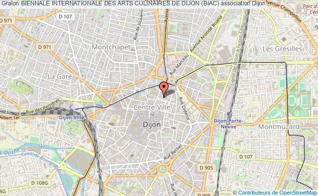plan association Biennale Internationale Des Arts Culinaires De Dijon (biac) Dijon