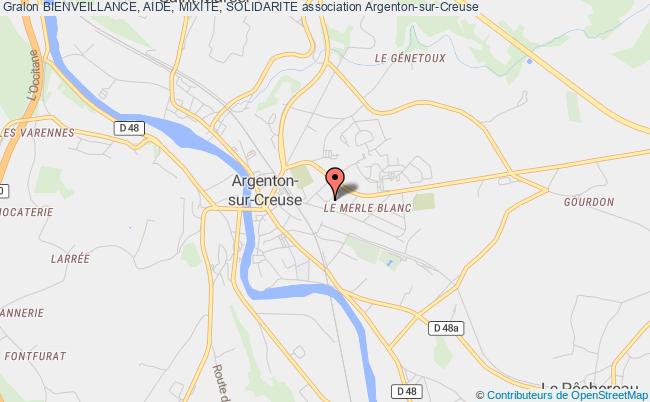 plan association Bienveillance, Aide, Mixite, Solidarite Argenton-sur-Creuse