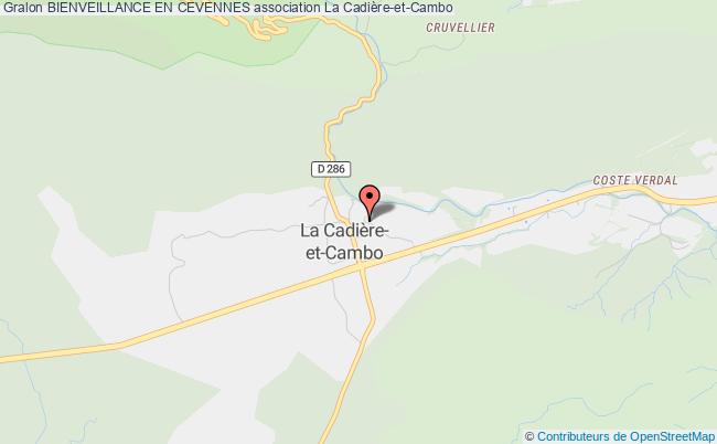 plan association Bienveillance En Cevennes La Cadière-et-Cambo