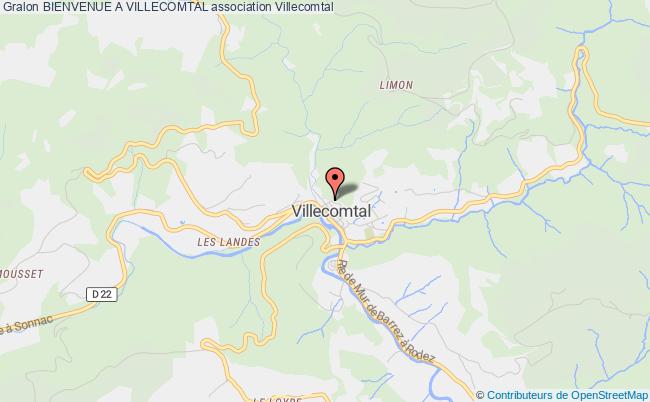 plan association Bienvenue A Villecomtal Villecomtal