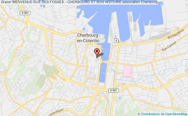 plan association Bienvenue Rue Des Fosses - Cherbourg Et Son Histoire Cherbourg-en-Cotentin