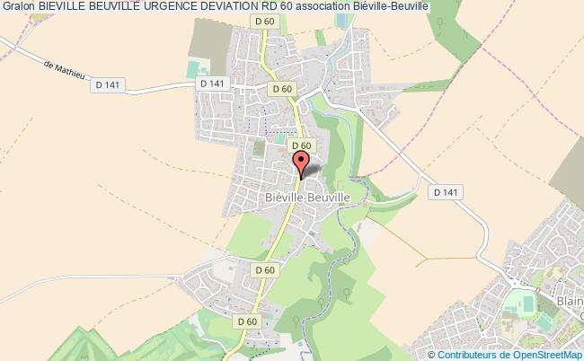 plan association Bieville Beuville Urgence Deviation Rd 60 Biéville-Beuville