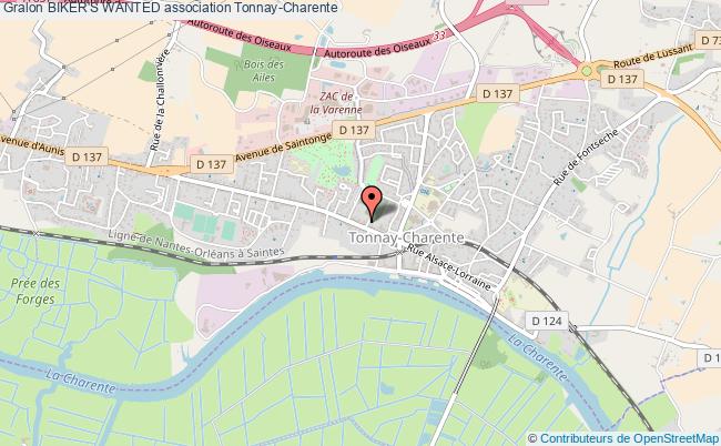 plan association Biker's Wanted Tonnay-Charente