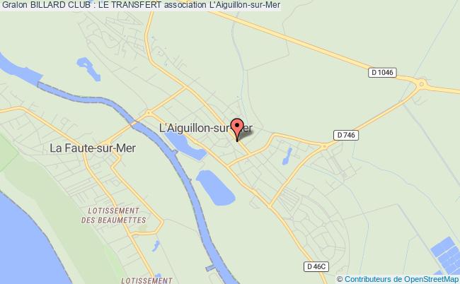 plan association Billard Club : Le Transfert L'   Aiguillon-sur-Mer