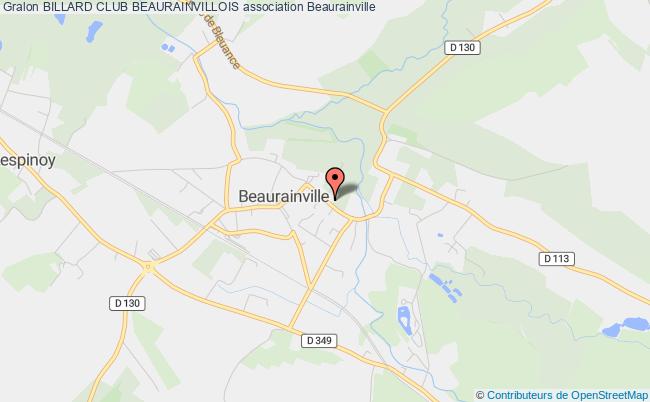 plan association Billard Club Beaurainvillois Beaurainville