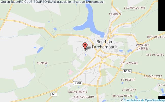 plan association Billard Club Bourbonnais Bourbon-l'Archambault
