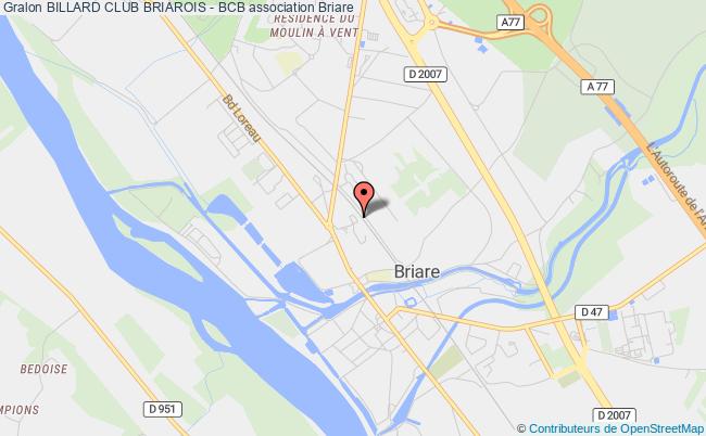 plan association Billard Club Briarois - Bcb Briare