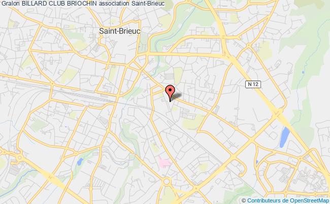 plan association Billard Club Briochin Saint-Brieuc