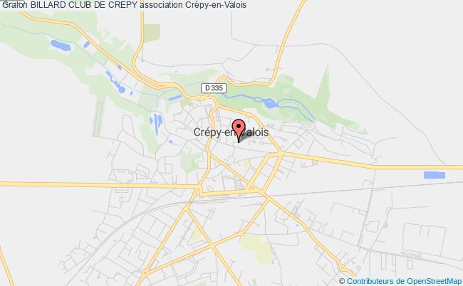 plan association Billard Club De Crepy Crépy-en-Valois