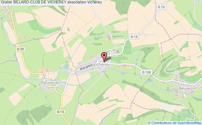plan association Billard-club De Vicherey Vicherey