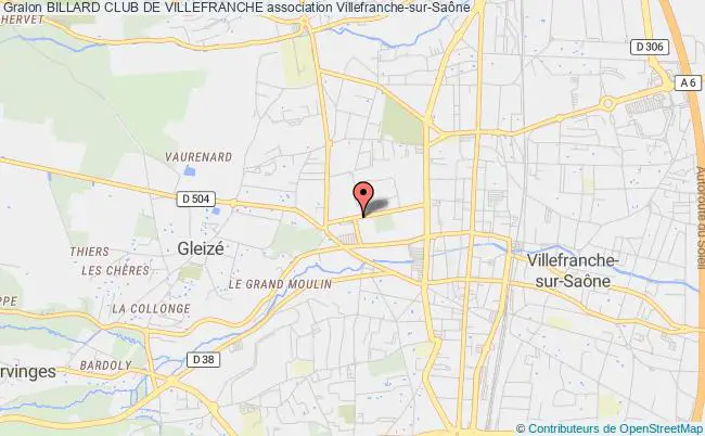 plan association Billard Club De Villefranche Villefranche-sur-Saône