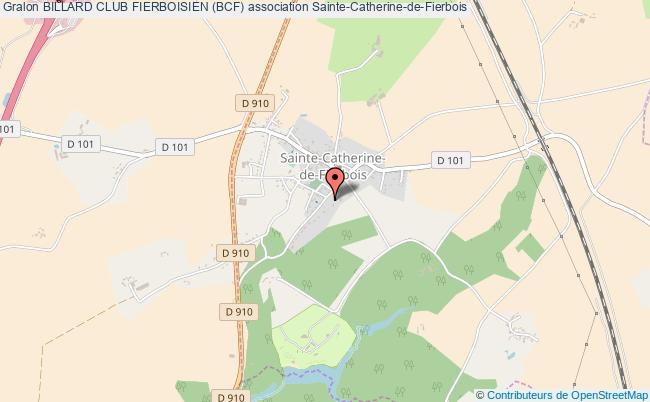 plan association Billard Club Fierboisien (bcf) Sainte-Catherine-de-Fierbois