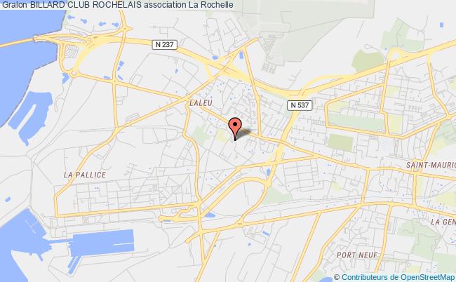 plan association Billard Club Rochelais La Rochelle