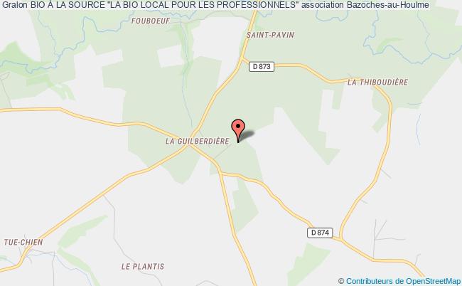 plan association Bio À La Source "la Bio Local Pour Les Professionnels" Bazoches-au-Houlme