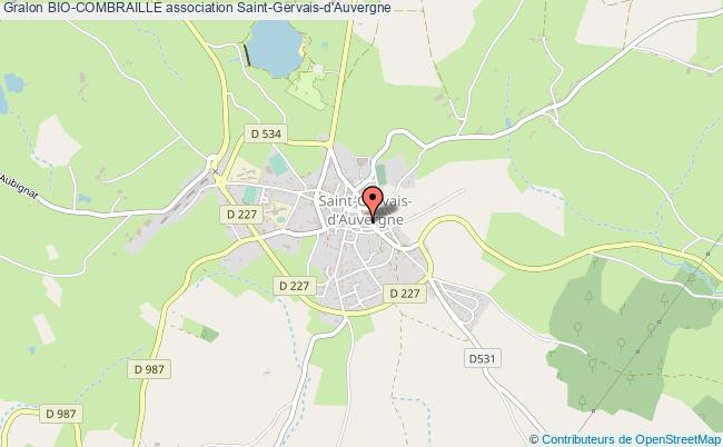 plan association Bio-combraille Saint-Gervais-d'Auvergne