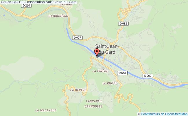plan association Bio'sec Saint-Jean-du-Gard