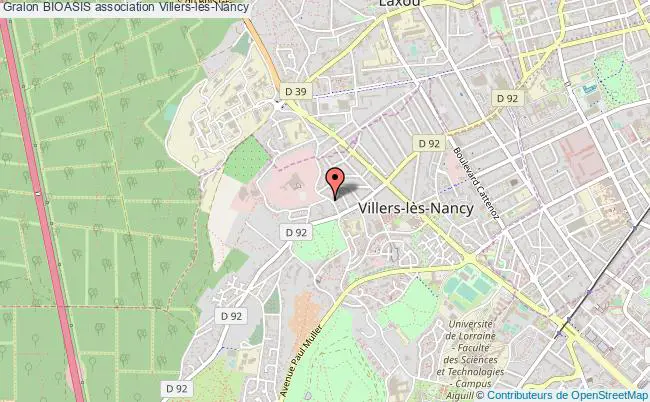 plan association Bioasis Villers-lès-Nancy