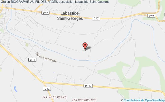 plan association Biographe-au Fil Des Pages Labastide-Saint-Georges