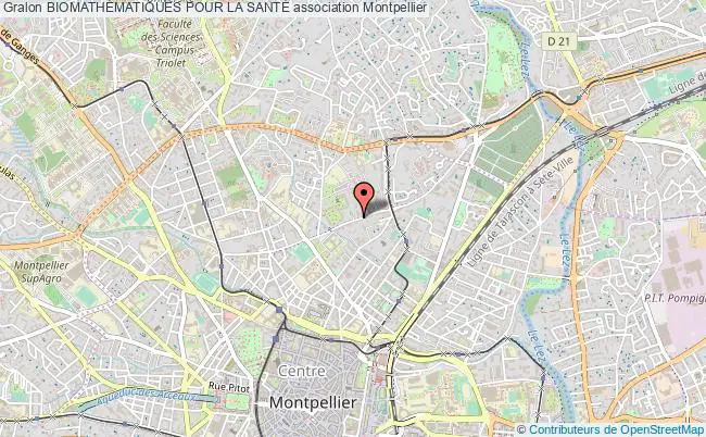 plan association BiomathÉmatiques Pour La SantÉ Montpellier
