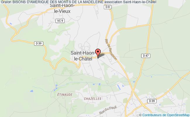 plan association Bisons D'amerique Des Monts De La Madeleine Saint-Haon-le-Châtel