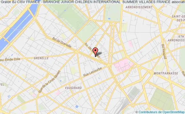 plan association Bj Cisv France - Branche Junior Children International  Summer Villages France Paris