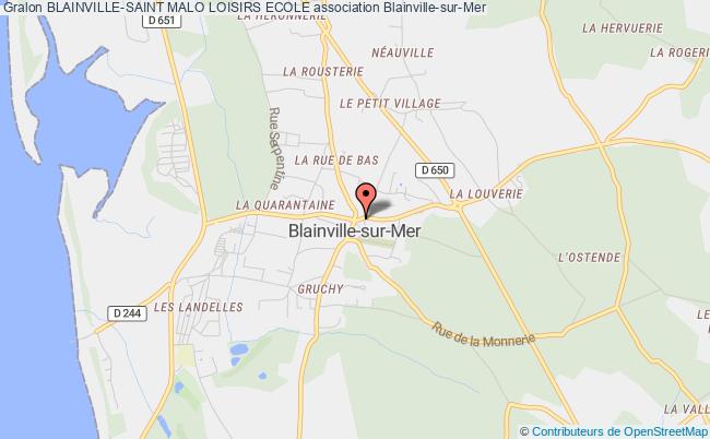 plan association Blainville-saint Malo Loisirs Ecole Blainville-sur-Mer