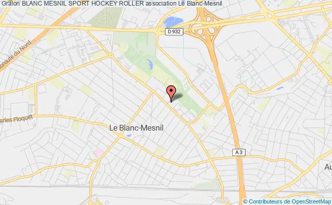 plan association Blanc Mesnil Sport Hockey Roller Blanc-Mesnil
