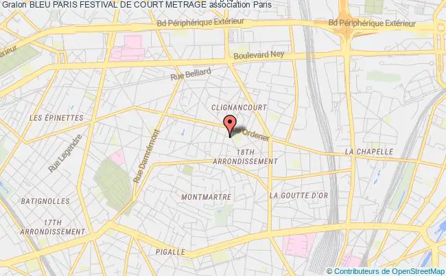 plan association Bleu Paris Festival De Court Metrage Paris 18e