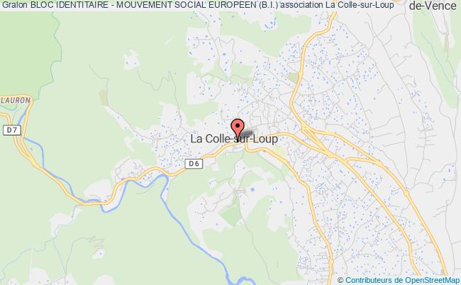 plan association Bloc Identitaire - Mouvement Social Europeen (b.i.) La Colle-sur-Loup
