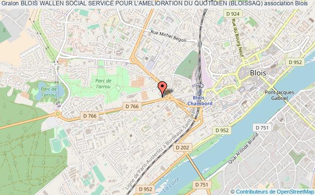 plan association Blois Wallen Social Service Pour L'amelioration Du Quotidien (bloissaq) Blois