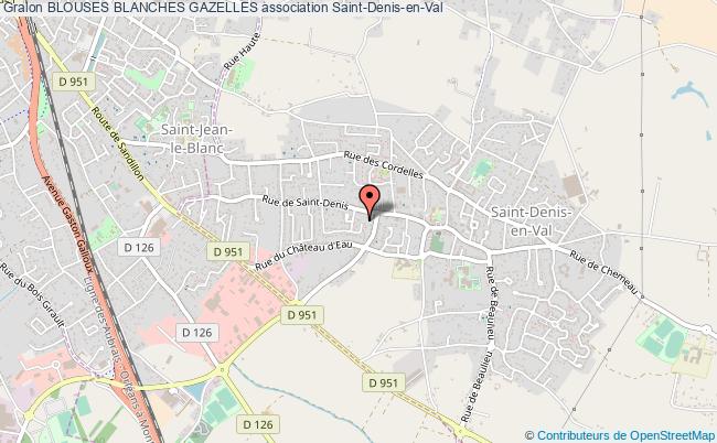 plan association Blouses Blanches Gazelles Saint-Denis-en-Val