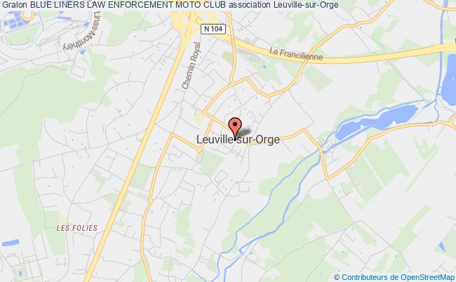 plan association Blue Liners Law Enforcement Moto Club Leuville-sur-Orge