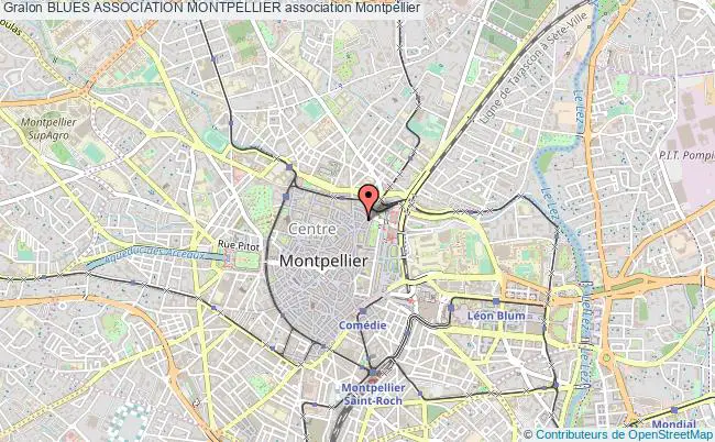 plan association Blues Association Montpellier Montpellier