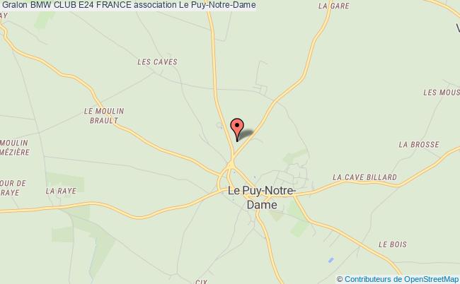 plan association Bmw Club E24 France Le Puy-Notre-Dame