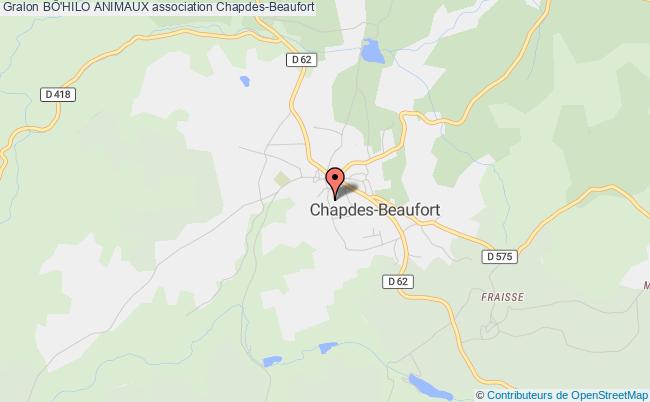 plan association BÔ'hilo Animaux Chapdes-Beaufort