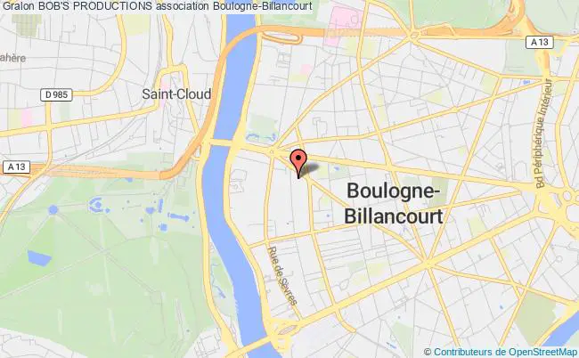 plan association Bob's Productions Boulogne-Billancourt