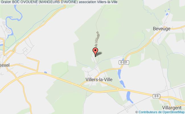 plan association Boc Ovouene (mangeurs D'avoine) Villers-la-Ville